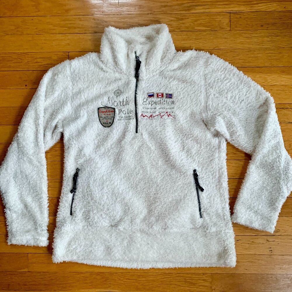 G.I.G.A. DX Rare Cozy N. Arctic Expedition 3/4 Zip Women's Fleece | Cream | L